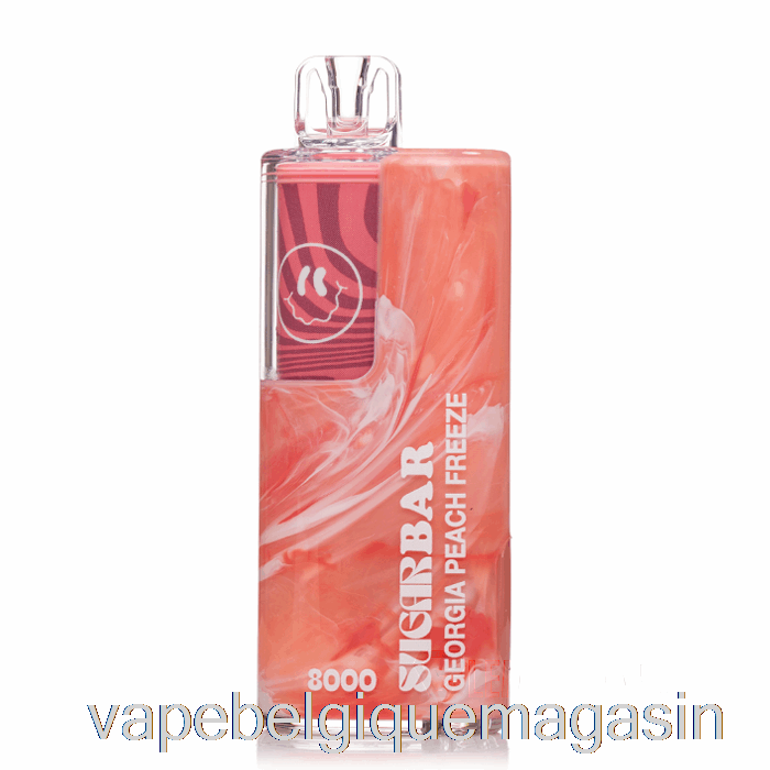 Vape Belgique Barre De Sucre Sb8000 0% Zéro Nicotine Jetable Géorgie Pêche Gel